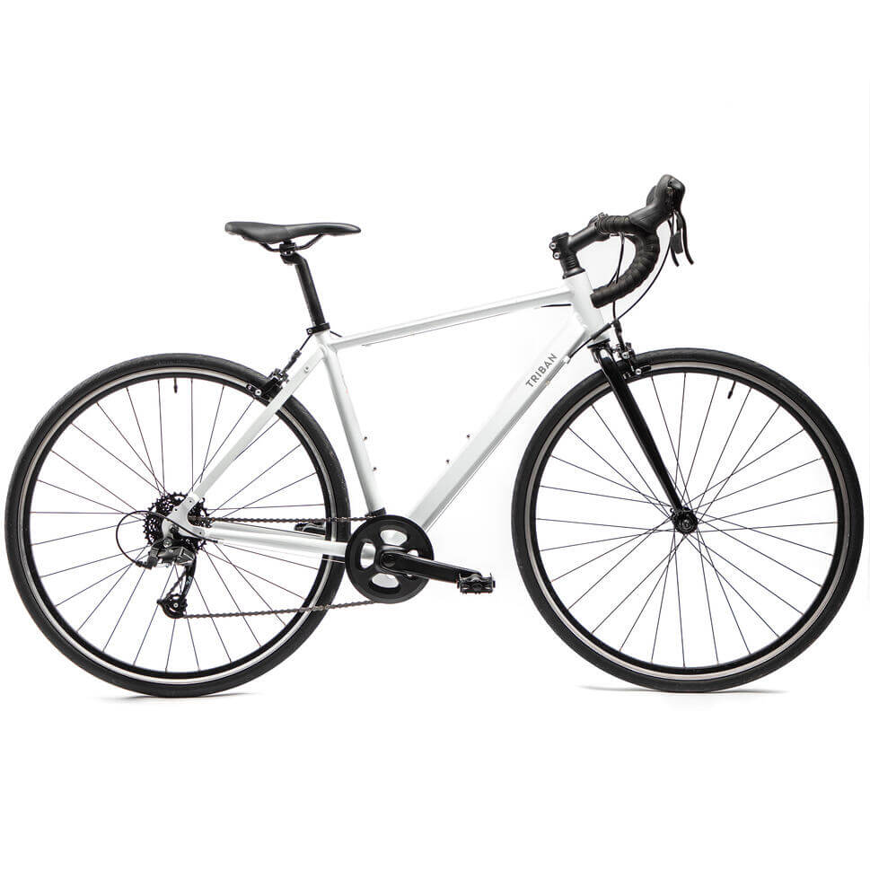 Vélo route femme triban easy blanc Vélo route femme triban easy blanc