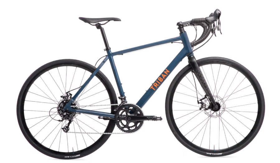 Vélo route Triban RC500 noir (frein disque) Vélo route Triban RC500 noir (frein disque)