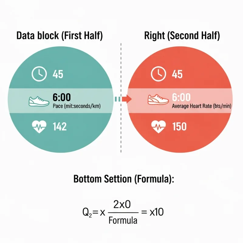 Infographie calcul du découplage aérobie en trail