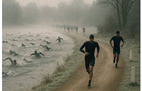 Aquathlon de la Verrerie i Le Creusot: En framgång med 180 deltagare