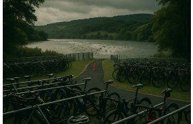 Two Athletes Hospitalized After Collision at Gower Triathlon