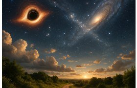 James Webb Telescope Spots Supermassive Black Hole Racing Away from Its Galaxy