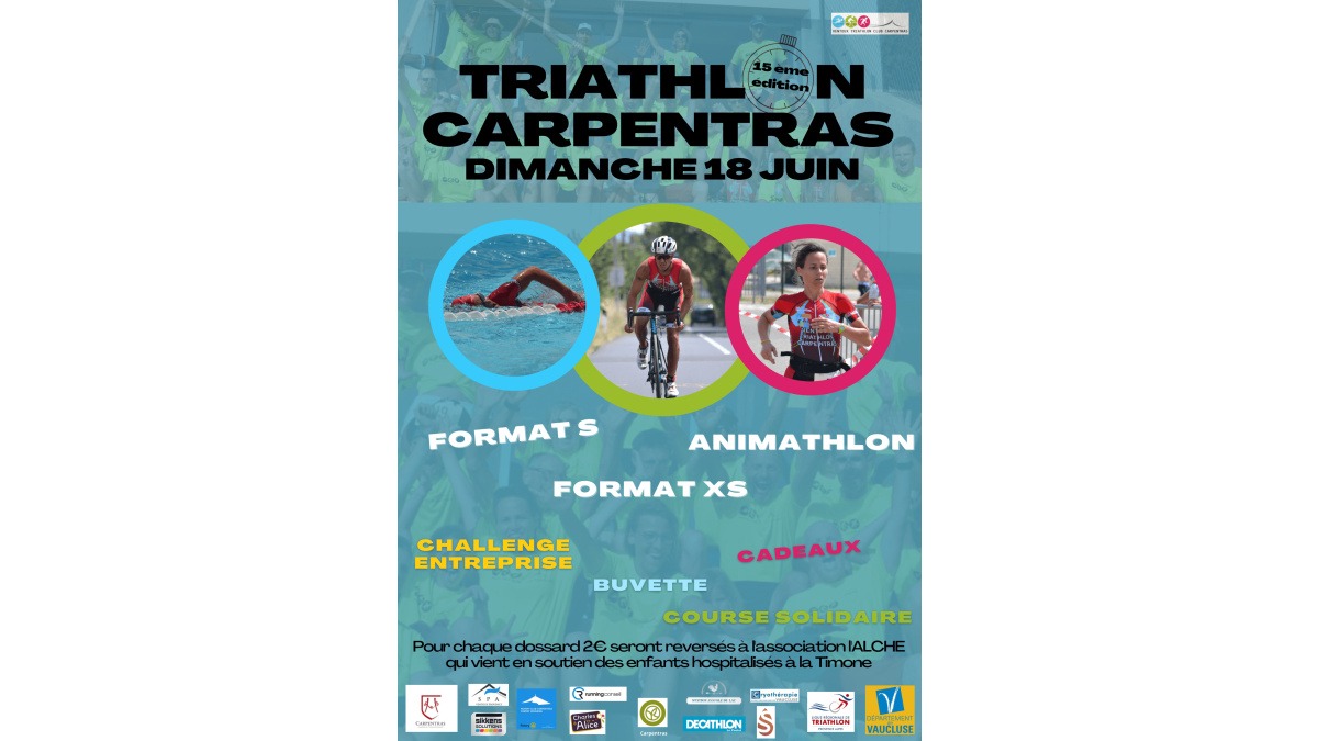 15 ème édition du triathlon de Carpentras